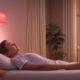 Person relaxing with therapy device