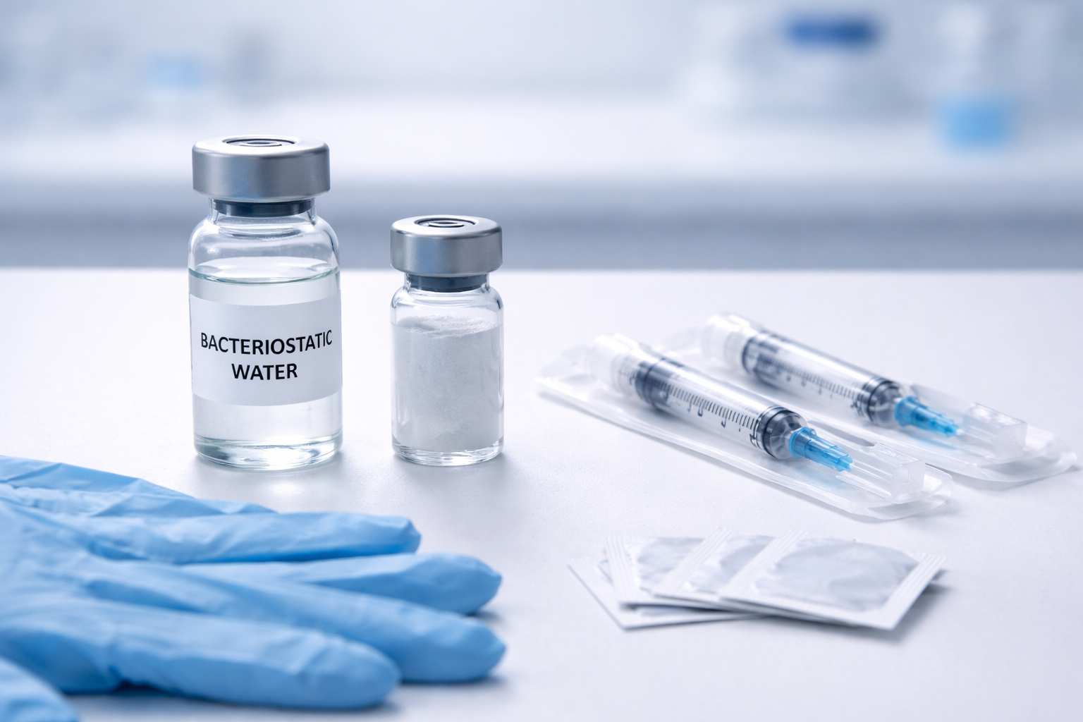 bacteriostatic water reconstitution, lyophilized research compounds, preparing bacteriostatic water, research compound reconstitution guide, sterile water for research, laboratory reconstitution procedures, microbiology research water, using bacteriostatic water, research reagent reconstitution, sterile water solutions